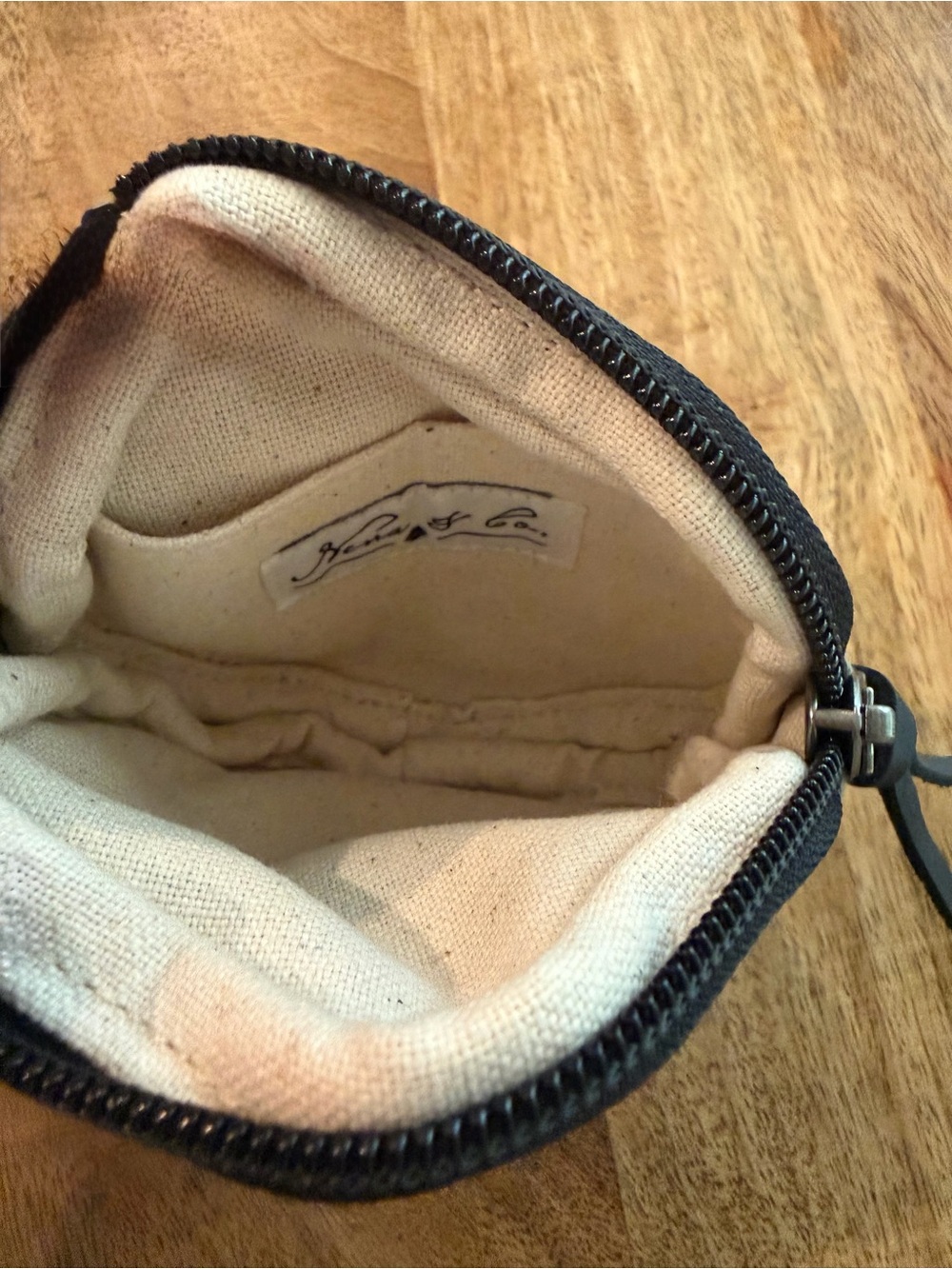 Nena & Co Round Tie-Dye Canvas Coin Pouch - Green & Purple - Picture 5 of 5